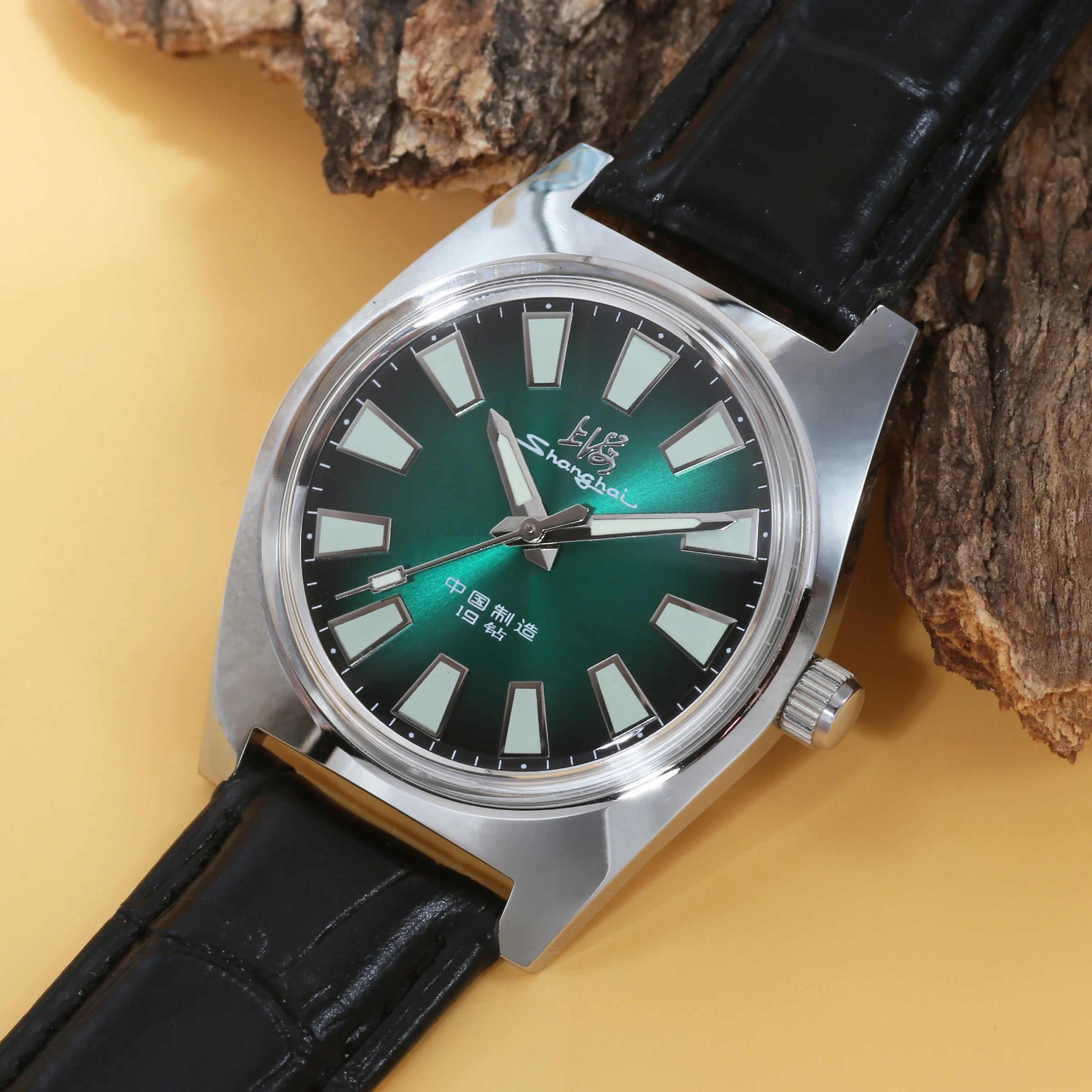 Shanghai 36MM Hand-Wind Mechanical Watch 7120 Waterproof Multi Shop24