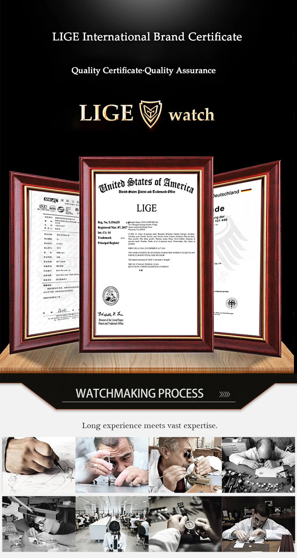 LIGE 2024 Automatic Mens Watch Fashion Stainless Steel Luxury Watches Men Multi Shop24