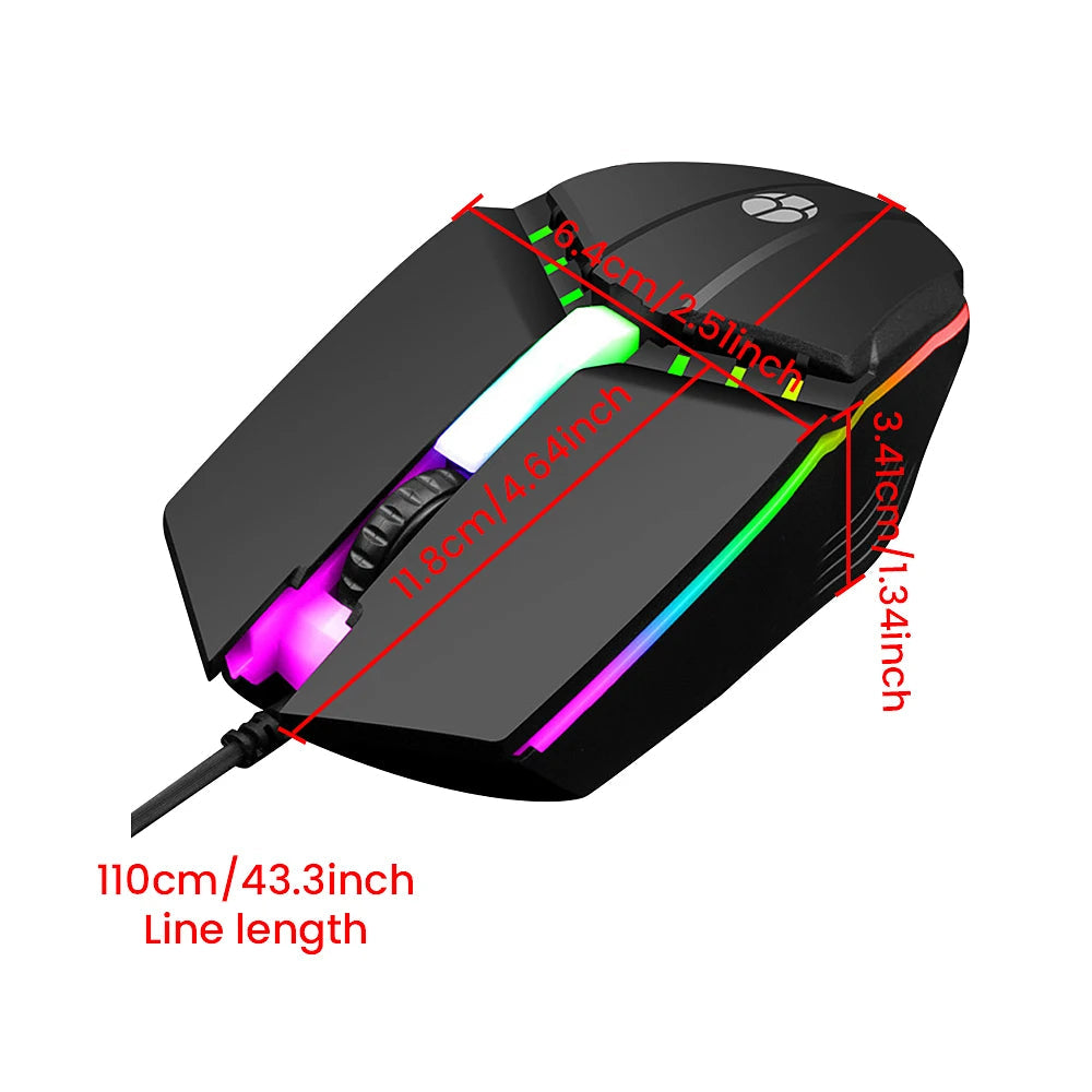 New USB Wired Computer Mouse 1000 DPI Multi Shop24