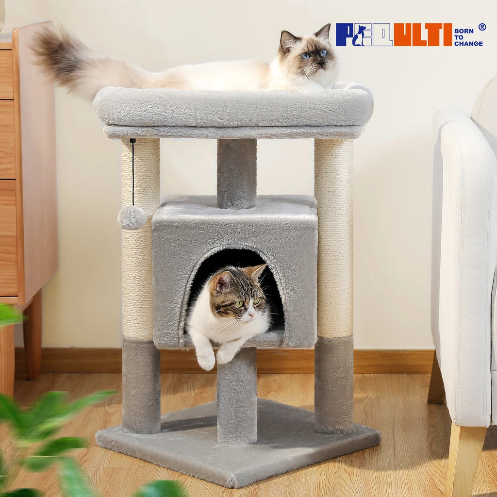 Cat Tree Tower for Indoor Cats with Private Cozy Cat Multi Shop24