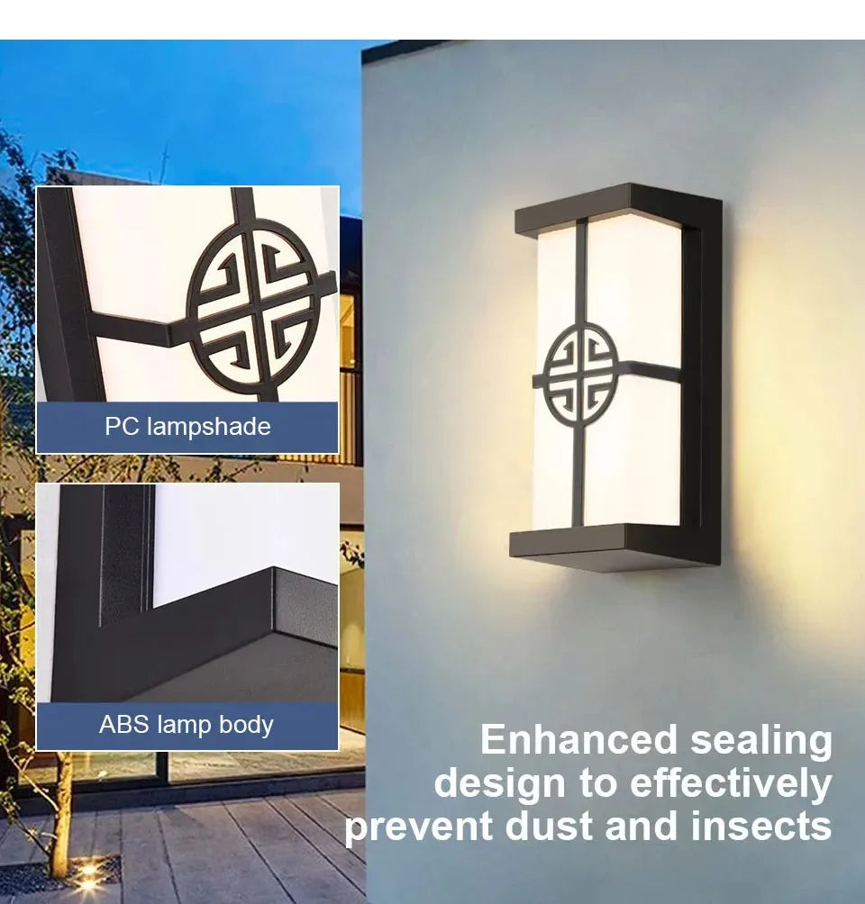 LED Wall Light Motion Sensor 16W AC85-265V Exterior Wall Lamp For Garden - Multi Shop24