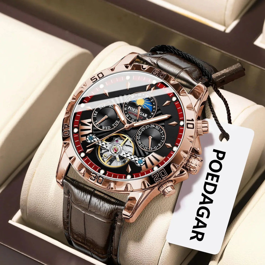 POEDAGAR Luxury Automatic Wristwatch Waterproof Multi Shop24