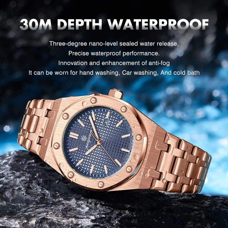 PAAZOMU Luxury Business Man Wristwatch Waterproof Luminous Date Men Multi Shop24