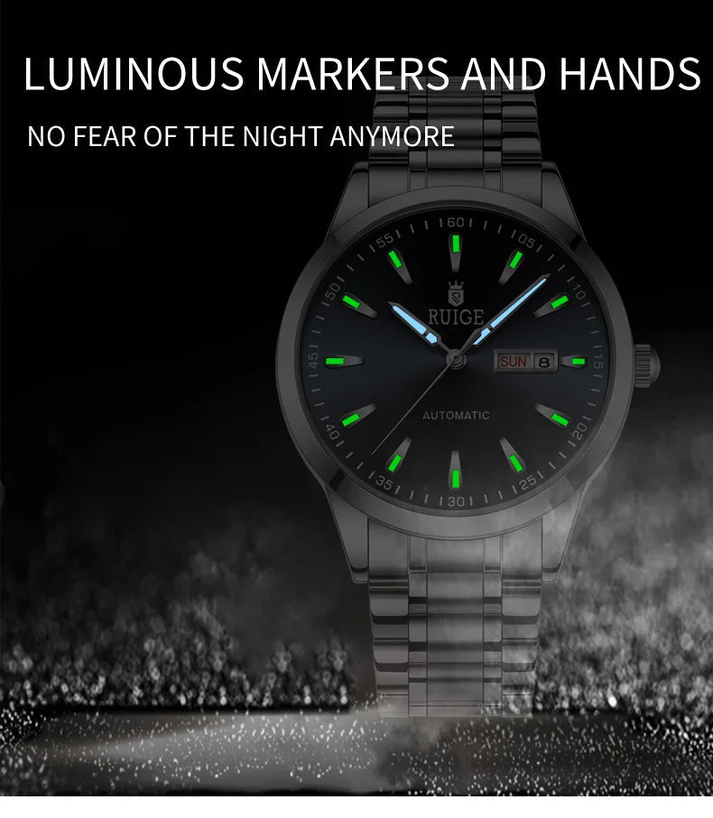 RUIGE Weekly Calendar Men's Fully Automatic Mechanical Watch Multi Shop24