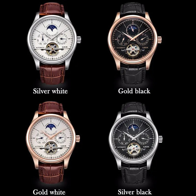 LIGE Men Watches Automatic Mechanical Watch Multi Shop24