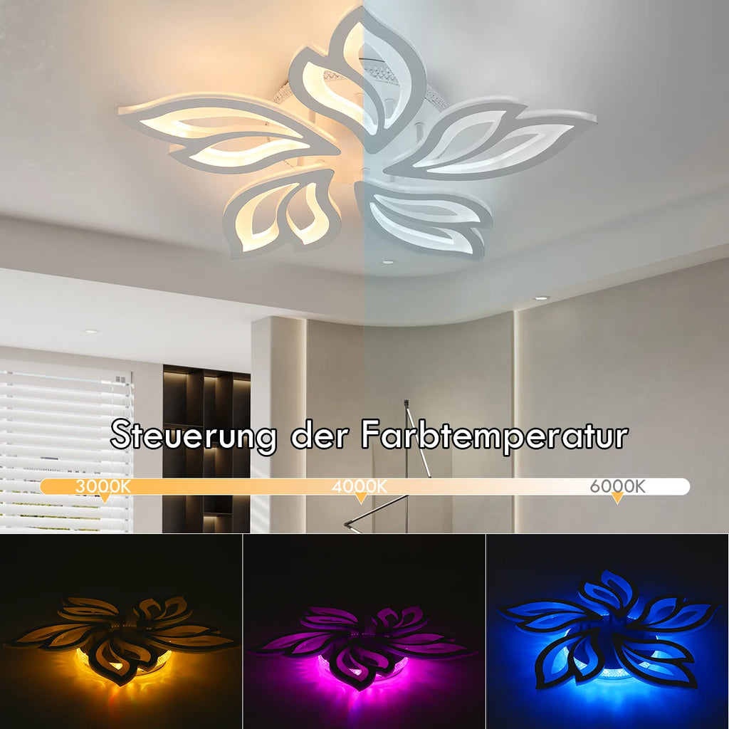 Ceiling light with 54W LED RGB color changing back lamp - Multi Shop24