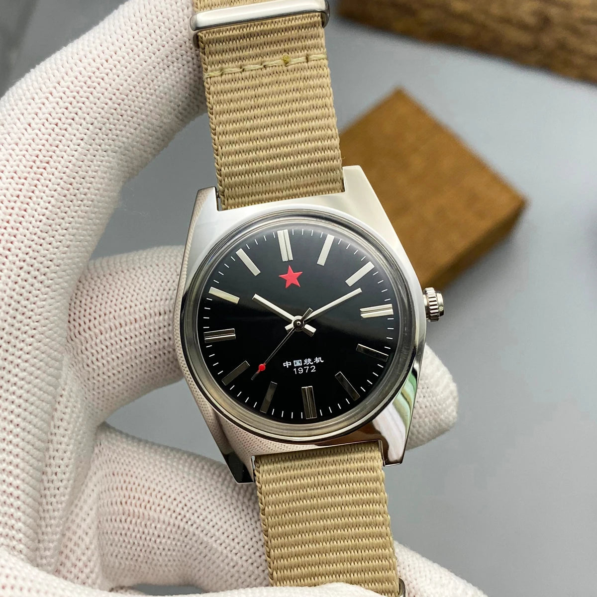 Red Stars 36MM Hand-Wind Mechanical Watch Multi Shop24