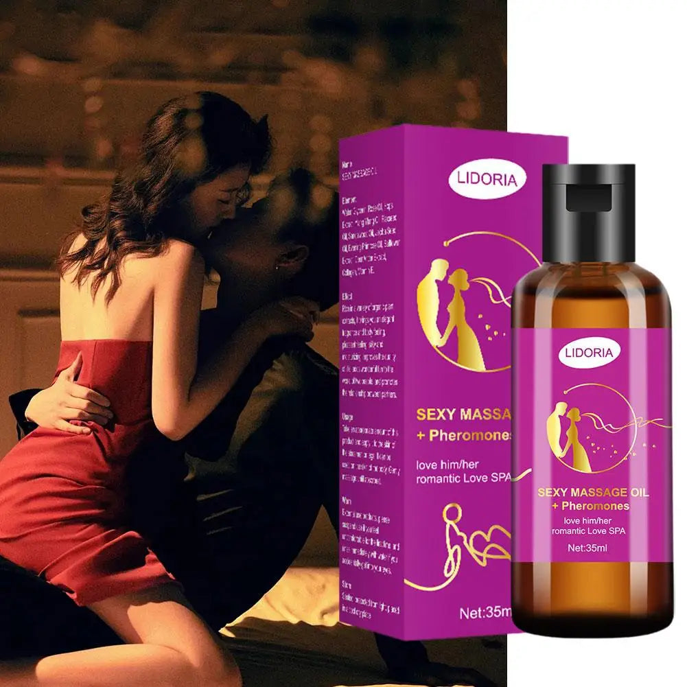 Purple Charming Massage Oil Sexy Men Women Massage Oil 35ml
