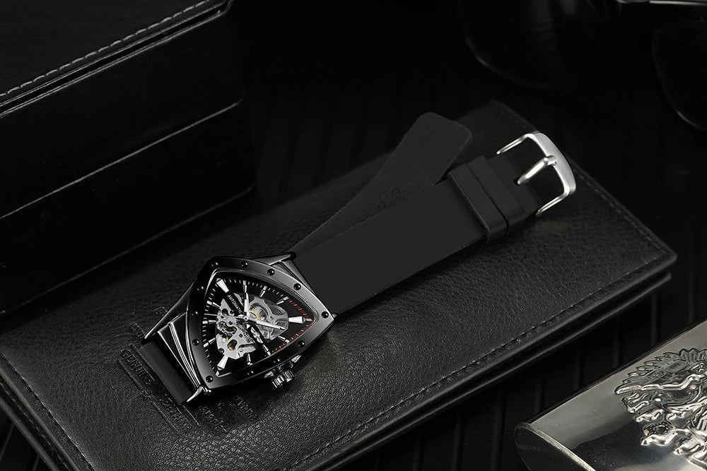 WINNER Sports Triangle Skeleton Automatic Men Watch Multi Shop24