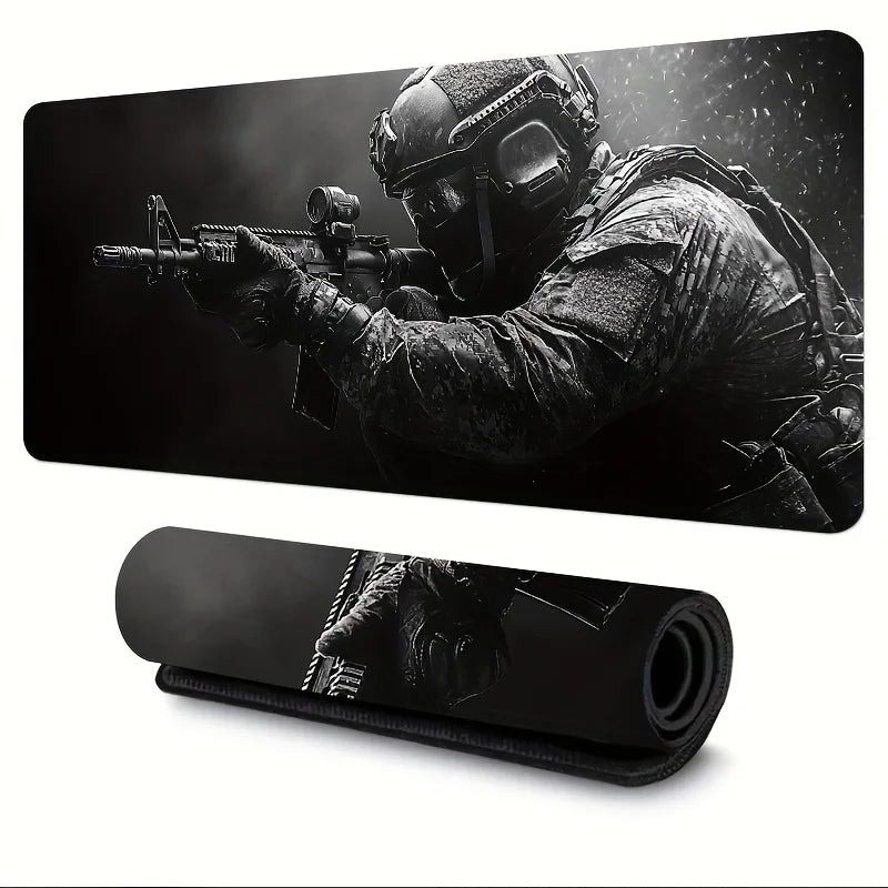 Mouse Pad Tactical Soldier Design Non-Slip XXL desk pad gaming Multi Shop24