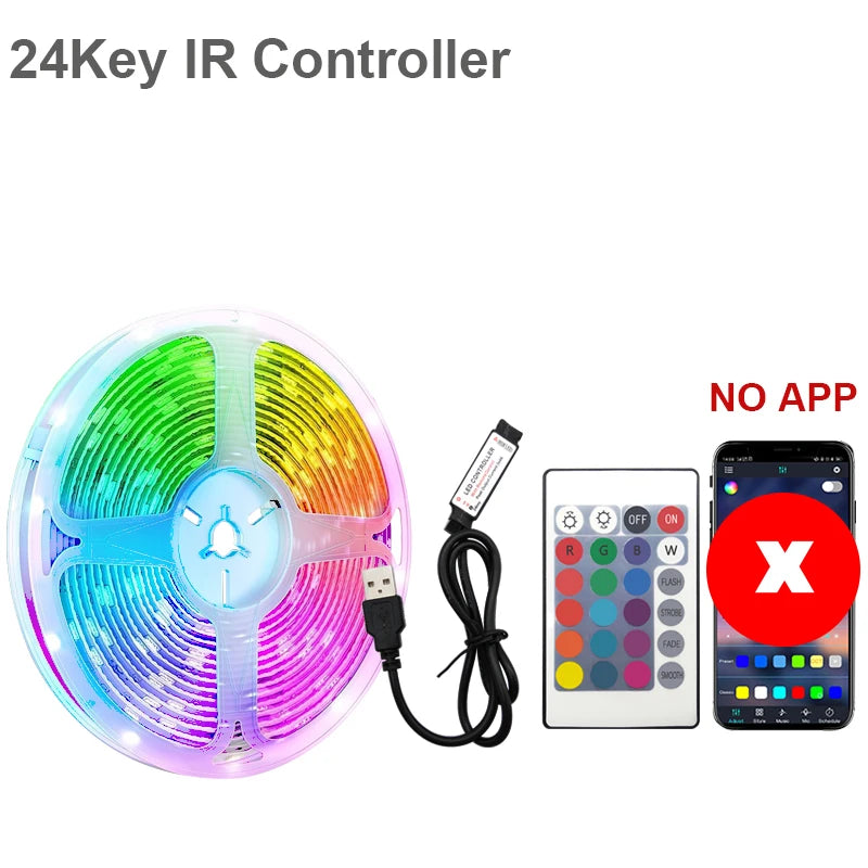 RGB Led Strip Lights 5m 10m 20m 25m Led Room Light Multi Shop24