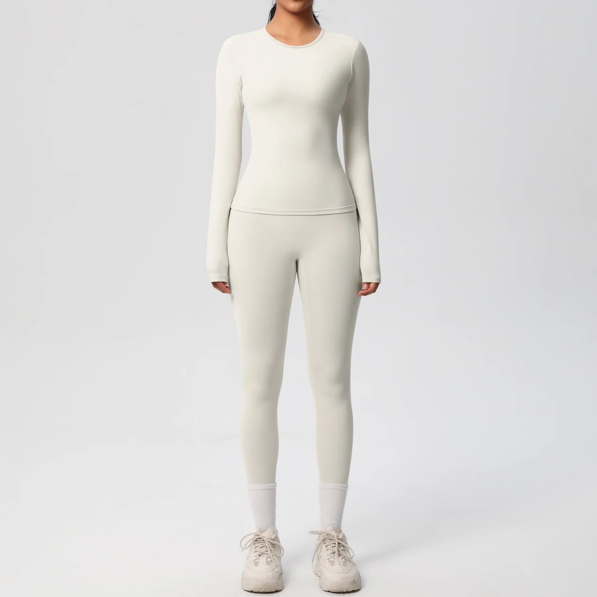 2 PCS Sportswear Yoga Set Gym Clothes Yoga Suits For Women Fitness Set Tracksuits Sports Long Sleeve Crop Top Gym Leggings MultiShop24