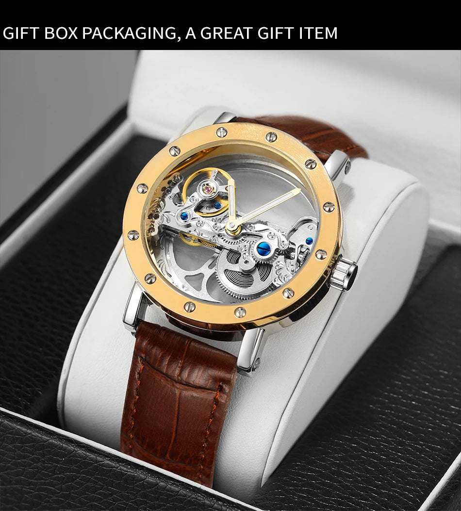 2024 Top Brand Luxury Steel Skeleton Tourbillon Automatic Multi Shop24