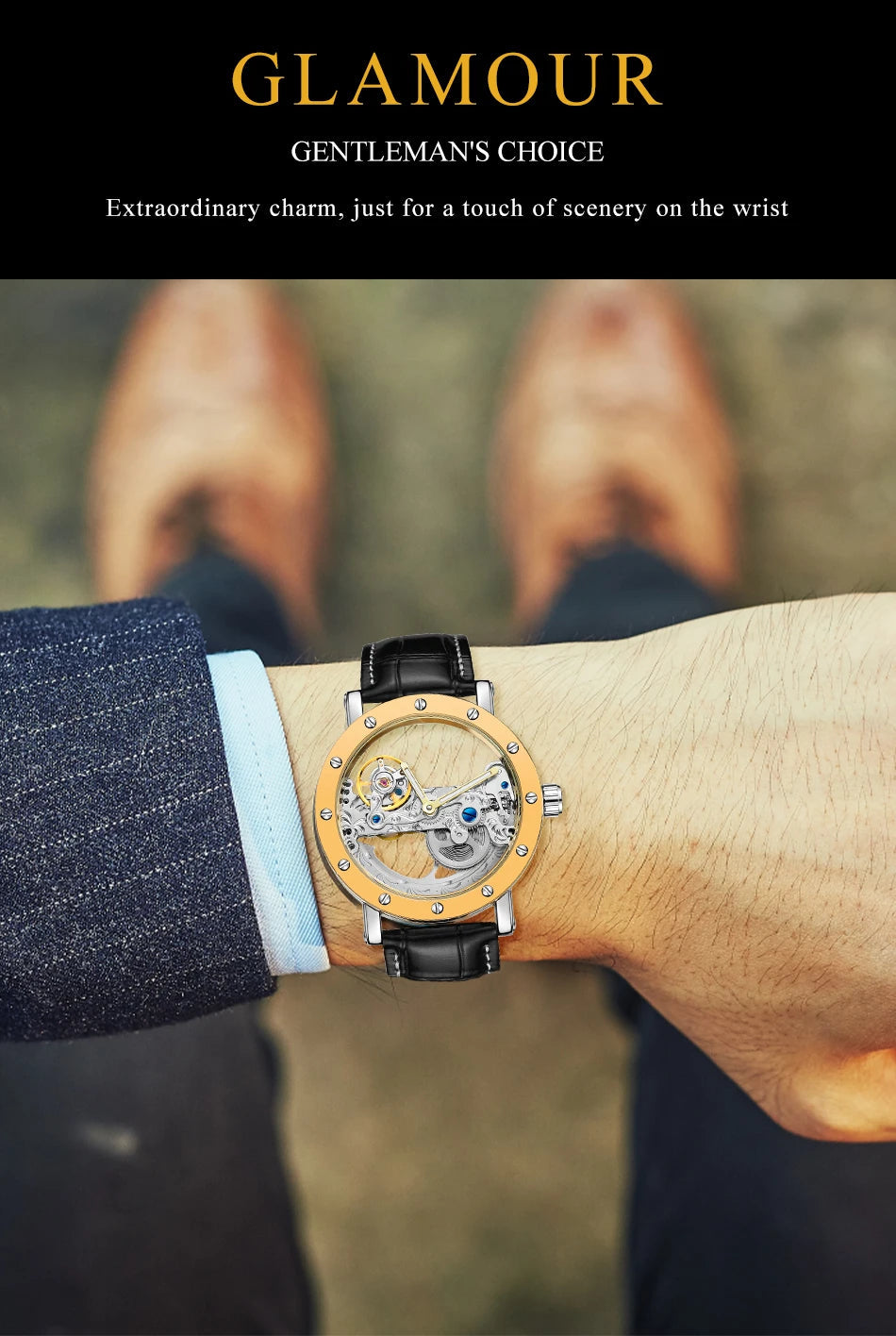 2024 Top Brand Luxury Steel Skeleton Tourbillon Automatic Multi Shop24