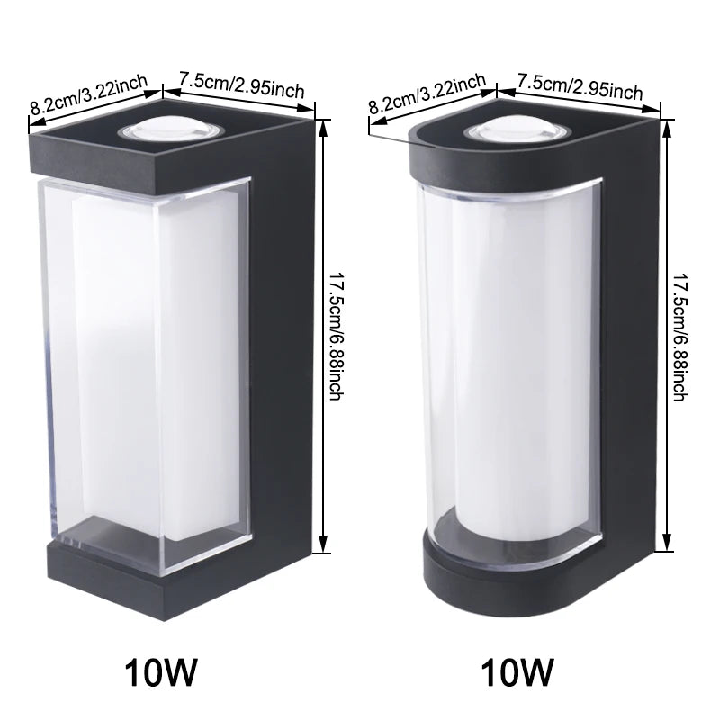 Modern LED waterproof Up Down wall lamp outdoor and indoor wall light - Multi Shop24