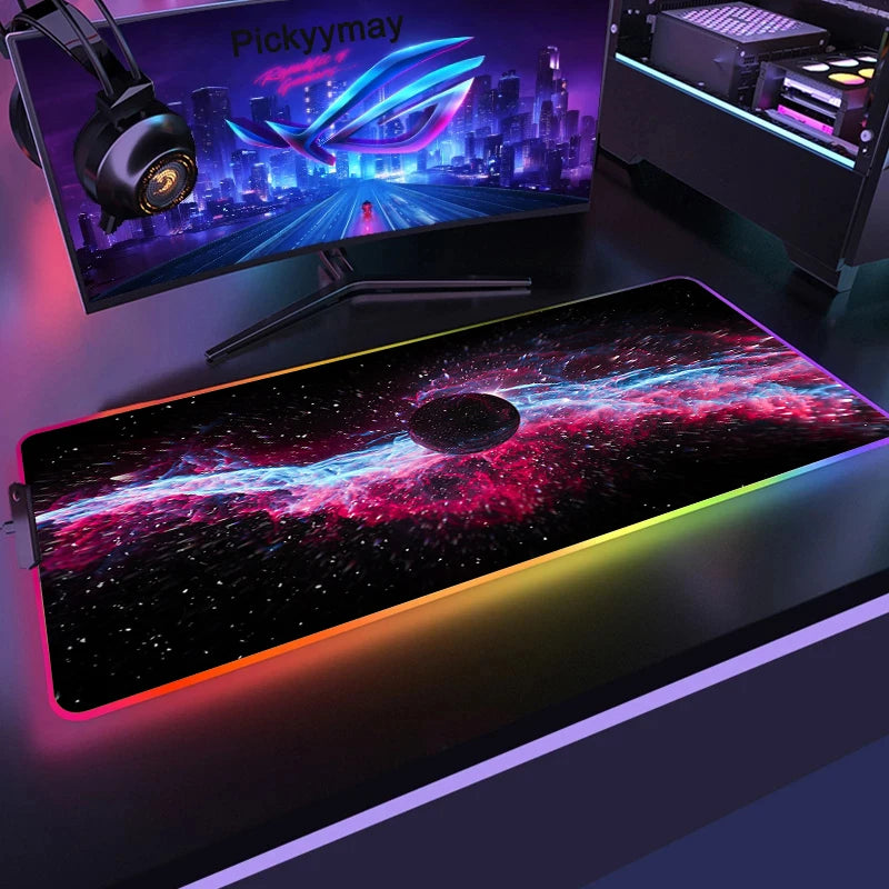 RGB Keyboard Mat XXL 90x40cm Multi Shop24