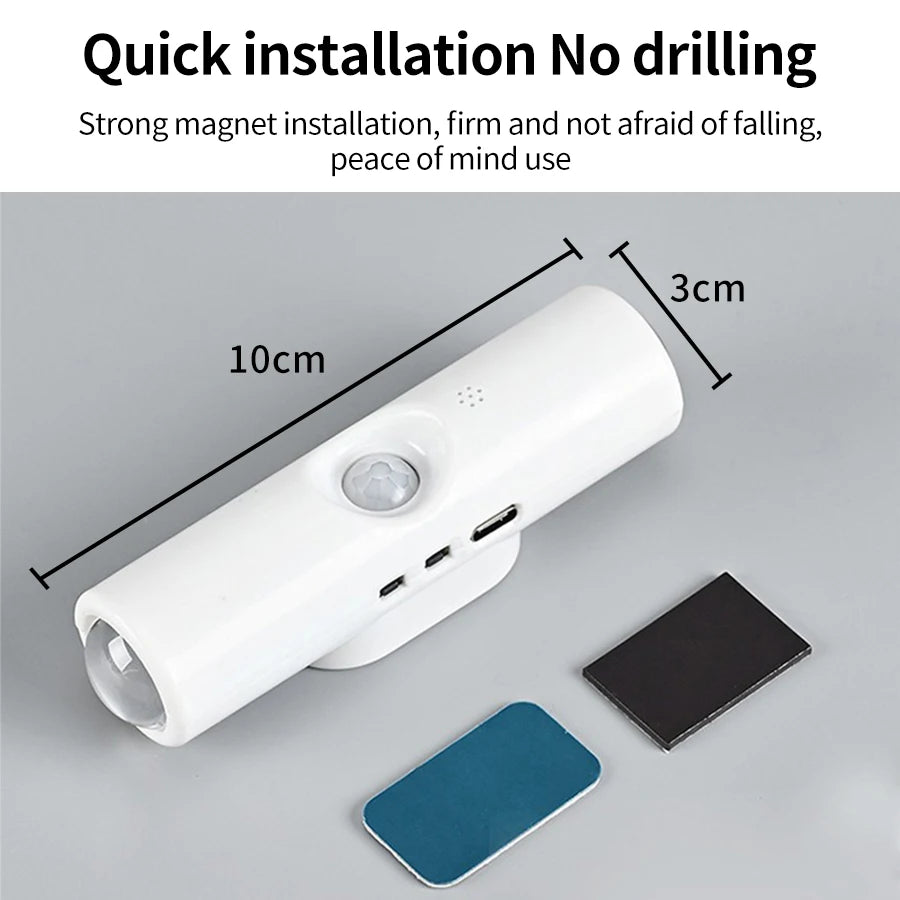 LED Night Light with Motion Sensor Wall Lamp Rechargeable RGB Gradient Ambient Night Multi Shop24