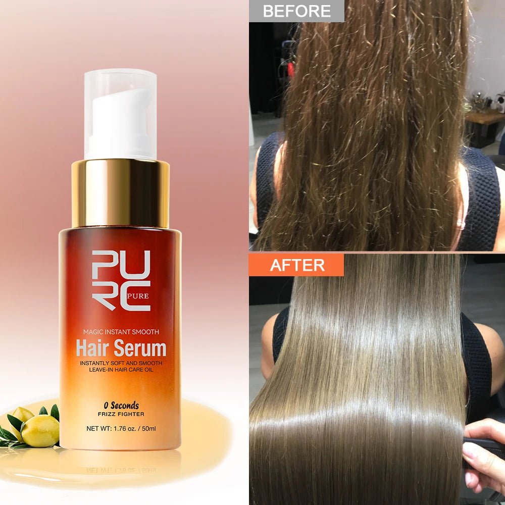 PURC Magic Instant Smooth Hair Serum Nourishing Repair Damaged Leave-In Hair Oil