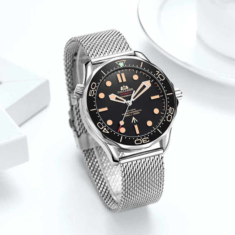 Classic Business Watch for Men Automatic Mechanical Watches Top Brand Luxury Stainless Steel Belt Mens Wristwatch Relogio Reloj Multi Shop24