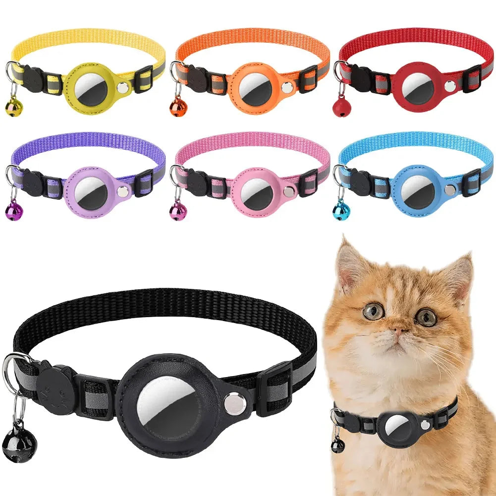 Reflective Cat Collar with Apple AirTag Holder Multi Shop24