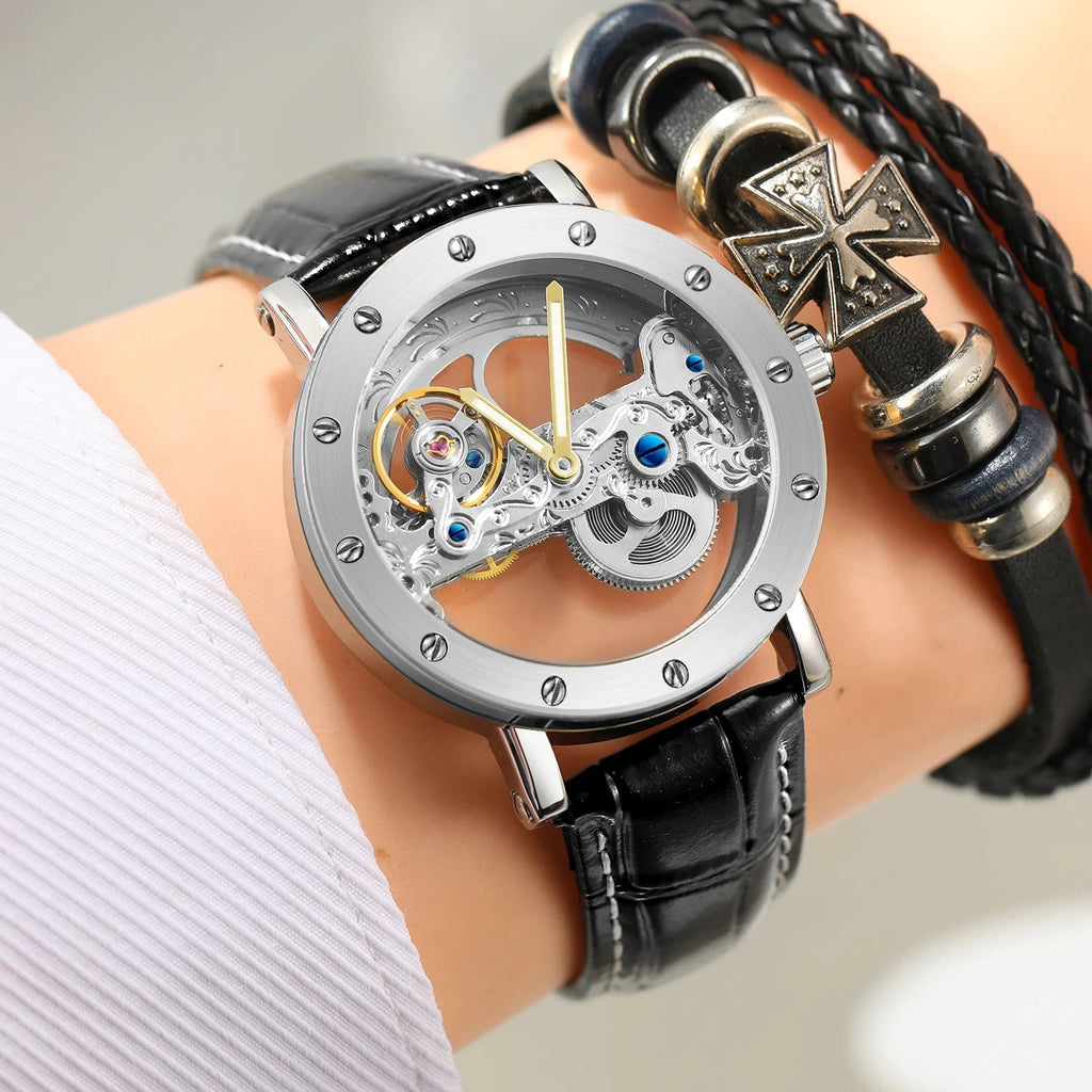 2024 Top Brand Luxury Steel Skeleton Tourbillon Automatic Multi Shop24