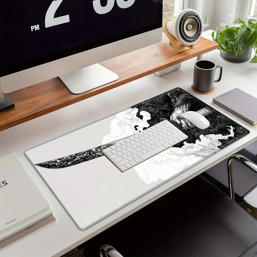 Gaming mouse pad with Japanese samurai design, oversized Multi Shop24