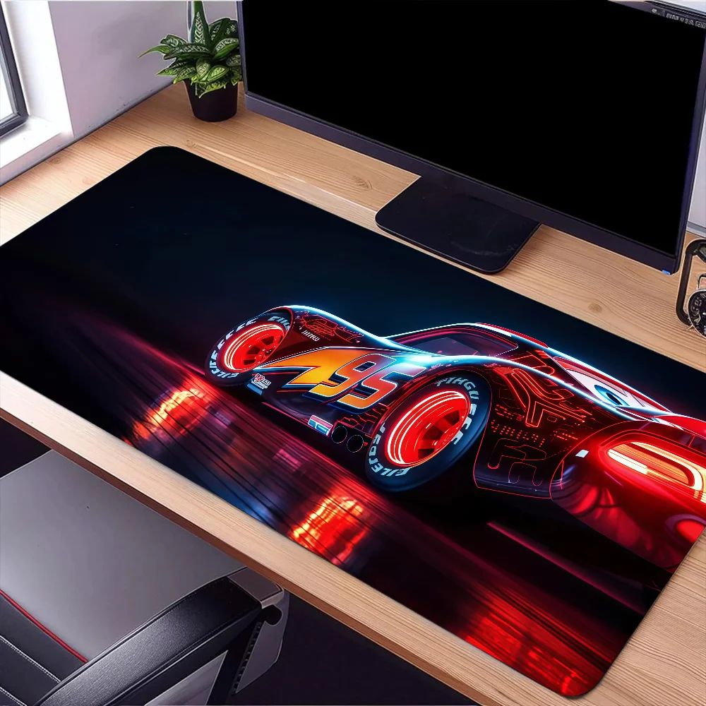 Cartoon Rayo Cute M-Mc-Queen 95 Car Mouse Pad Large Desk Mat Keyboard Multi Shop24