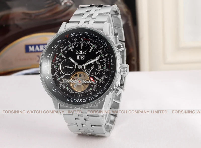 JARAGAR Original Big Dial Tourbillon Chronograph Automatic Man Watches Multi Shop24