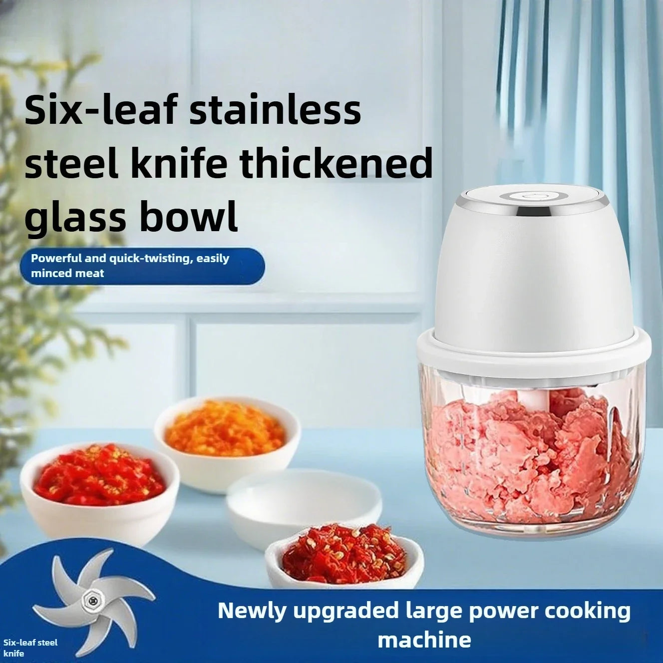 TINSOL 350ML Food Chopper Electric Meat Grinder Garlic Masher USB Multi Shop24