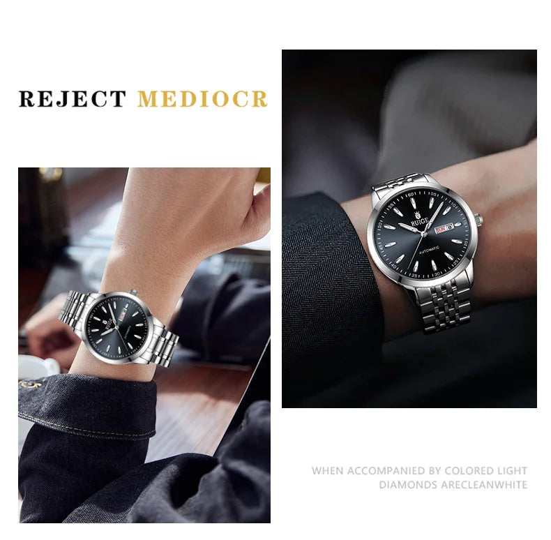 RUIGE Weekly Calendar Men's Fully Automatic Mechanical Watch Multi Shop24