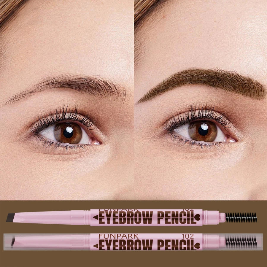 2 in1 Eyebrow pencil professional Cosmetics makeup for women 5 Colors Waterproof Eyebrow Tattoo brush Long Lasting eyebrow pen MultiShop24