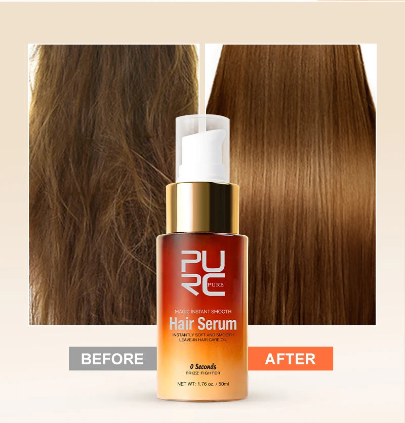PURC Magic Instant Smooth Hair Serum Nourishing Repair Damaged Leave-In Hair Oil