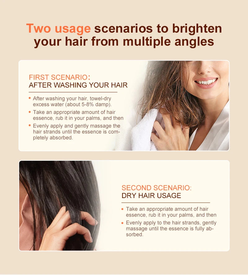 PURC Magic Instant Smooth Hair Serum Nourishing Repair Damaged Leave-In Hair Oil