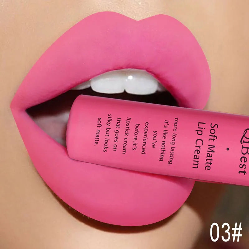 QIBEST Sexy Velvet Matte Lip Gloss Liquid Lipstick Makeup For Women - Multi Shop24