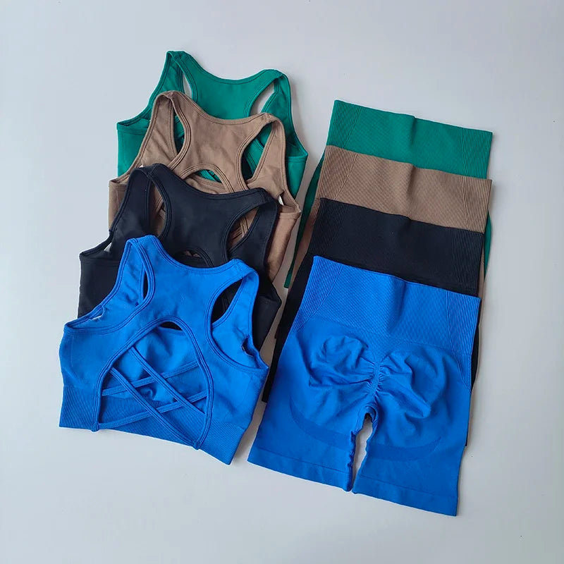 2 PCS Women's Seamless Yoga Set Multi Shop24