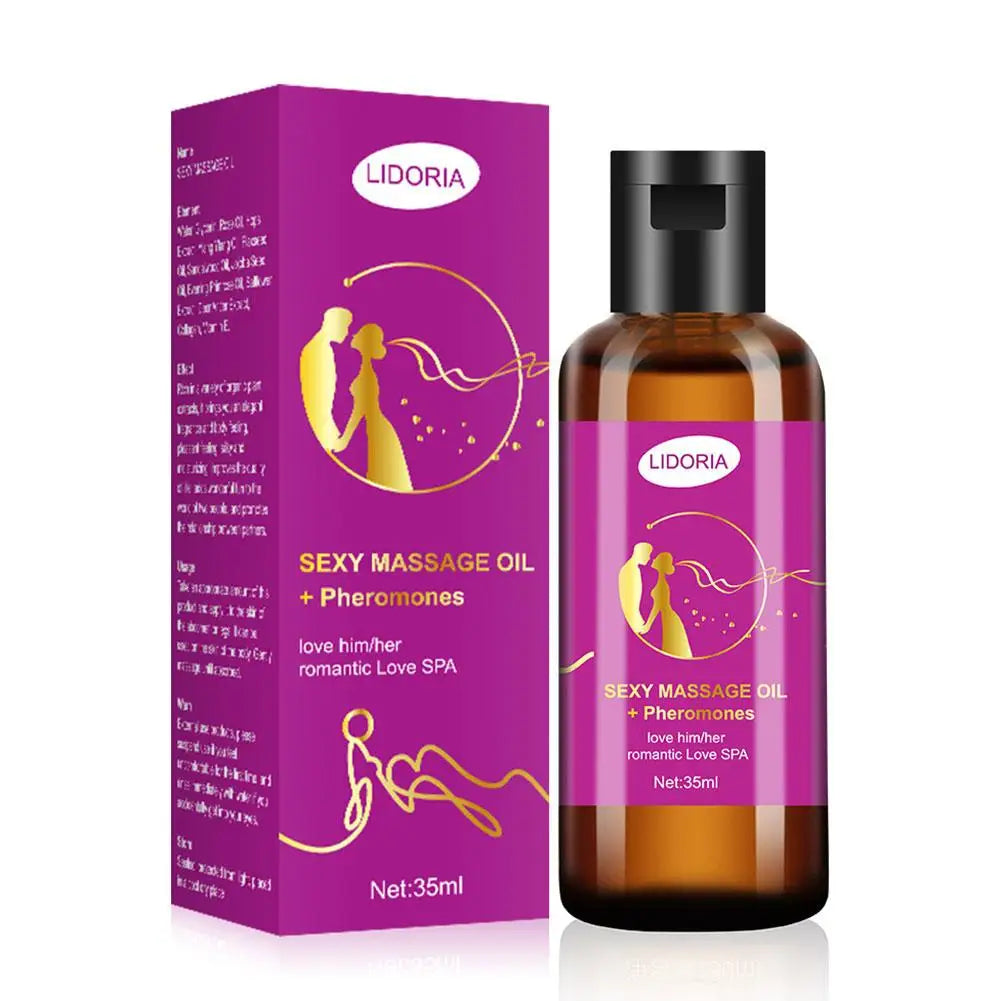 Purple Charming Massage Oil Sexy Men Women Massage Oil 35ml