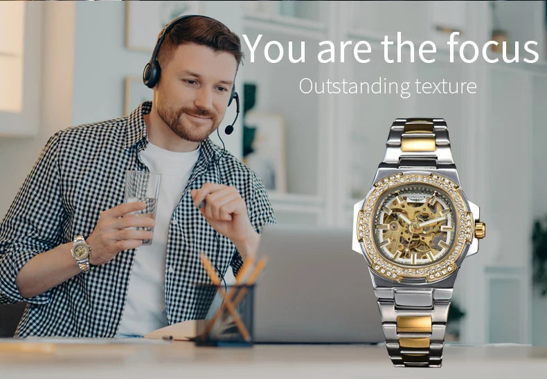 LONGLUX automatic man watch luxury stainless steel Multi Shop24