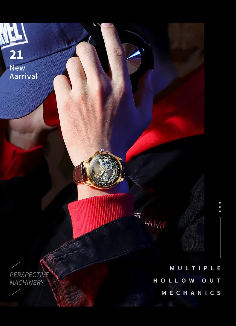 OLEVS 6661 Full Transparant Skelton Flywheel Automatic Multi Shop24