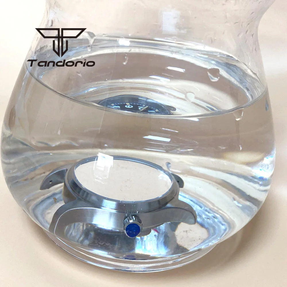 Tandorio 39mm 20BAR Dive Pilot Men's Automatic Steel Watch Multi Shop24