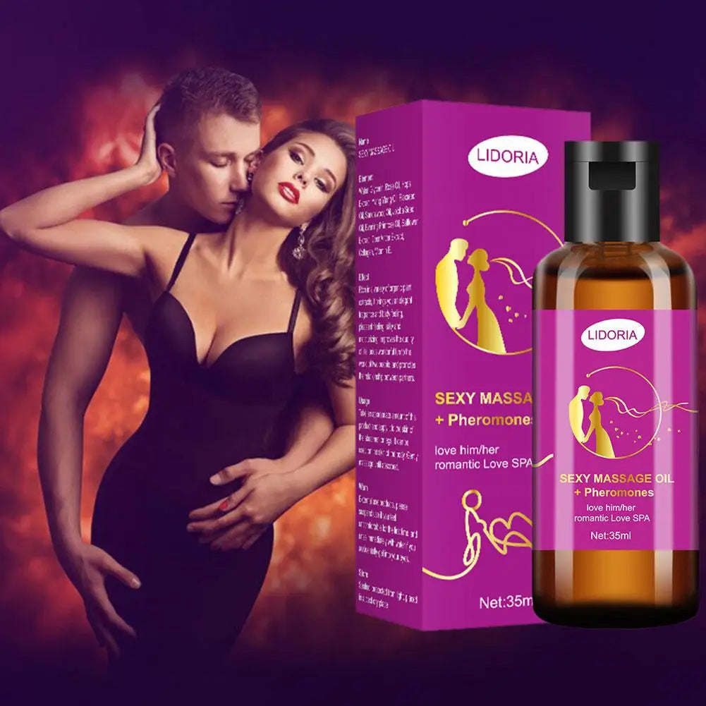 Purple Charming Massage Oil Sexy Men Women Massage Oil 35ml