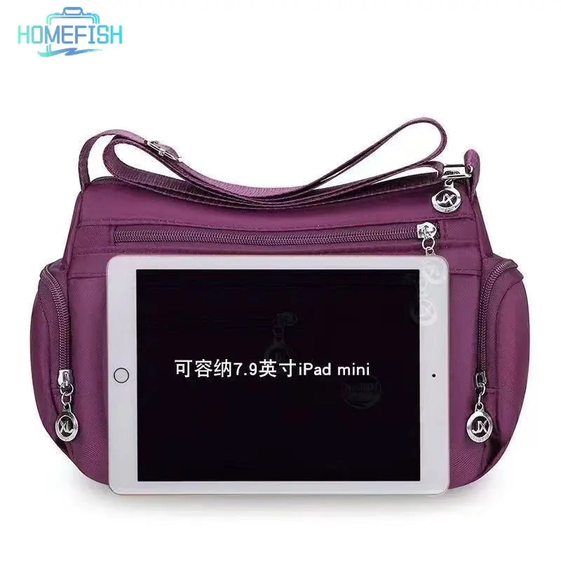 Handbag for Women HOMEFISH Ladies' Neutral Nylon Fabric Crossbody 2026 MultiShop24