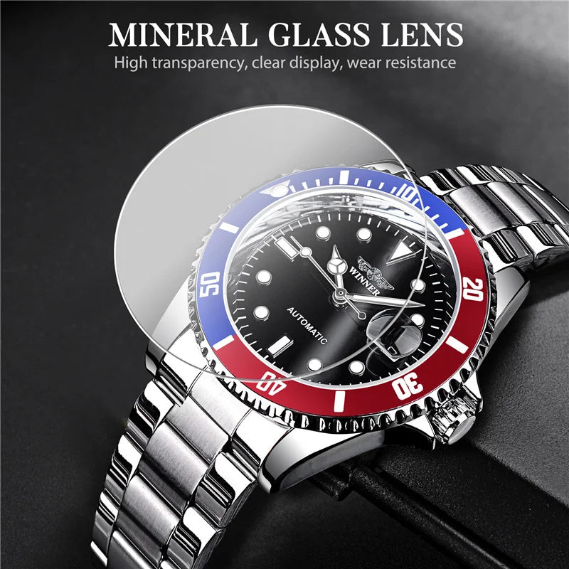 WINNER 002 Fashion Accessories Men's Automatic Mechanical Watch Luxury Multi Shop24