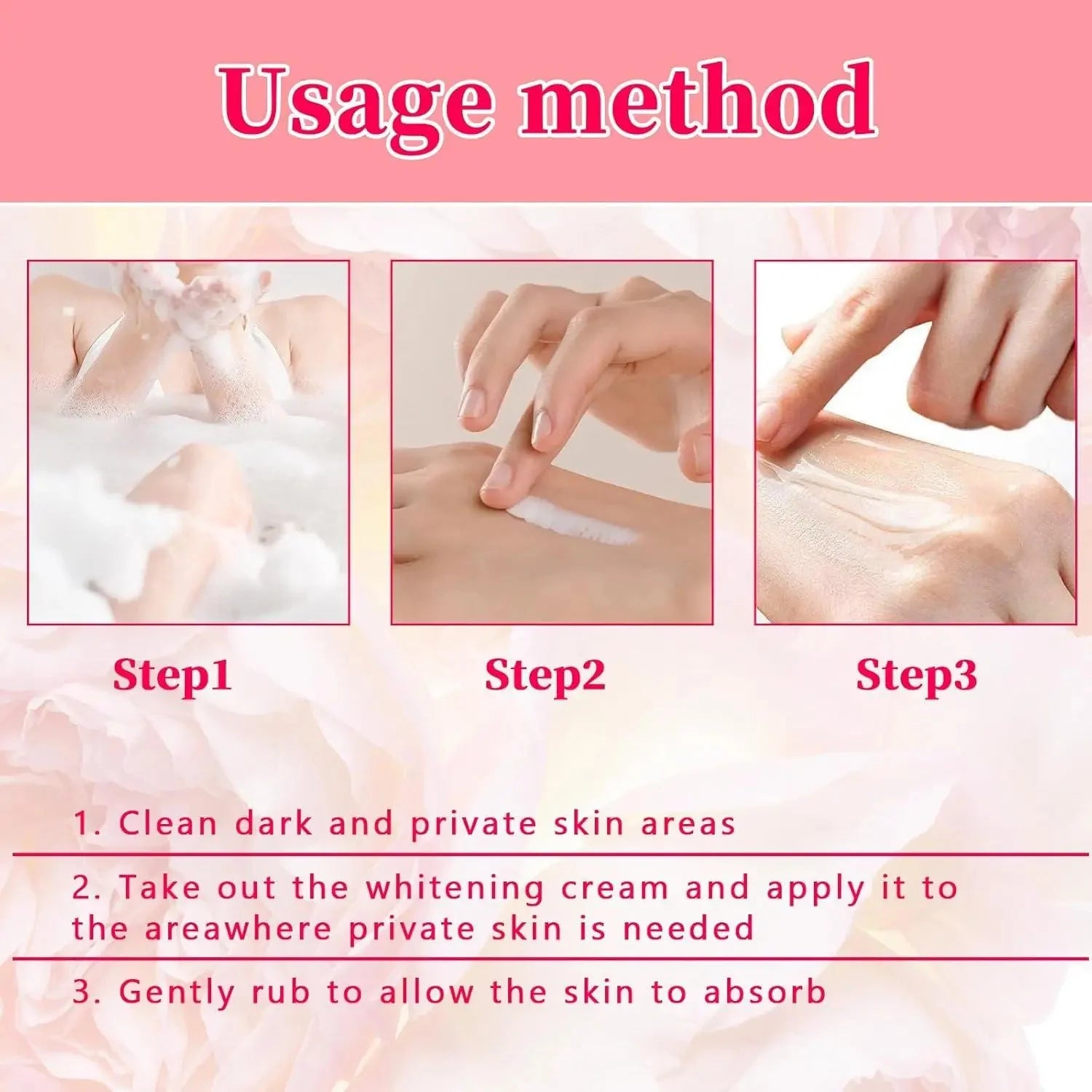 Body Whitening Bleach Cream Brighten Underarm Elbow Knees