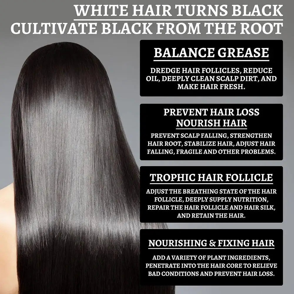 Gray White Hair Treatment Serum White To Black Natural Hair