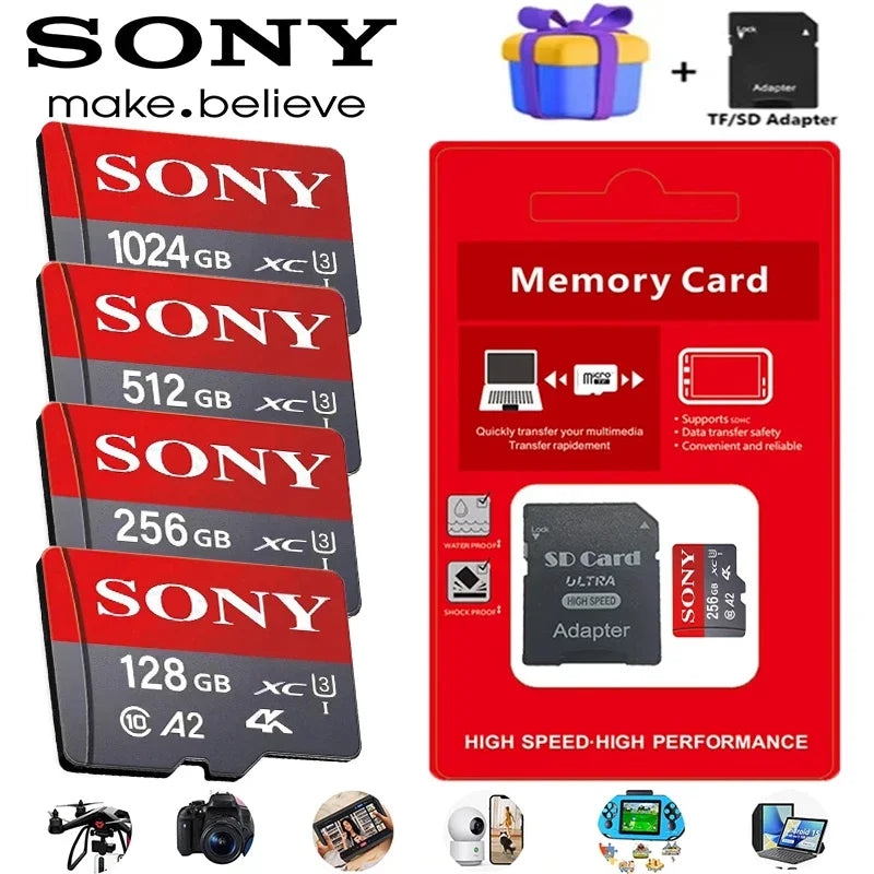Sony Class10 Original Memory Card TF Flash Card 256GB 512GB 1TB Multi Shop24