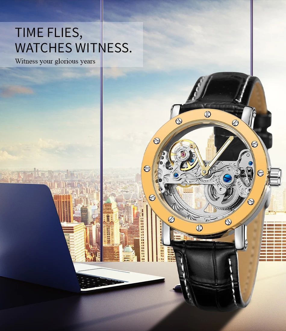 2024 Top Brand Luxury Steel Skeleton Tourbillon Automatic Multi Shop24