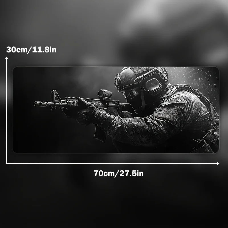 Mouse Pad Tactical Soldier Design Non-Slip XXL desk pad gaming Multi Shop24