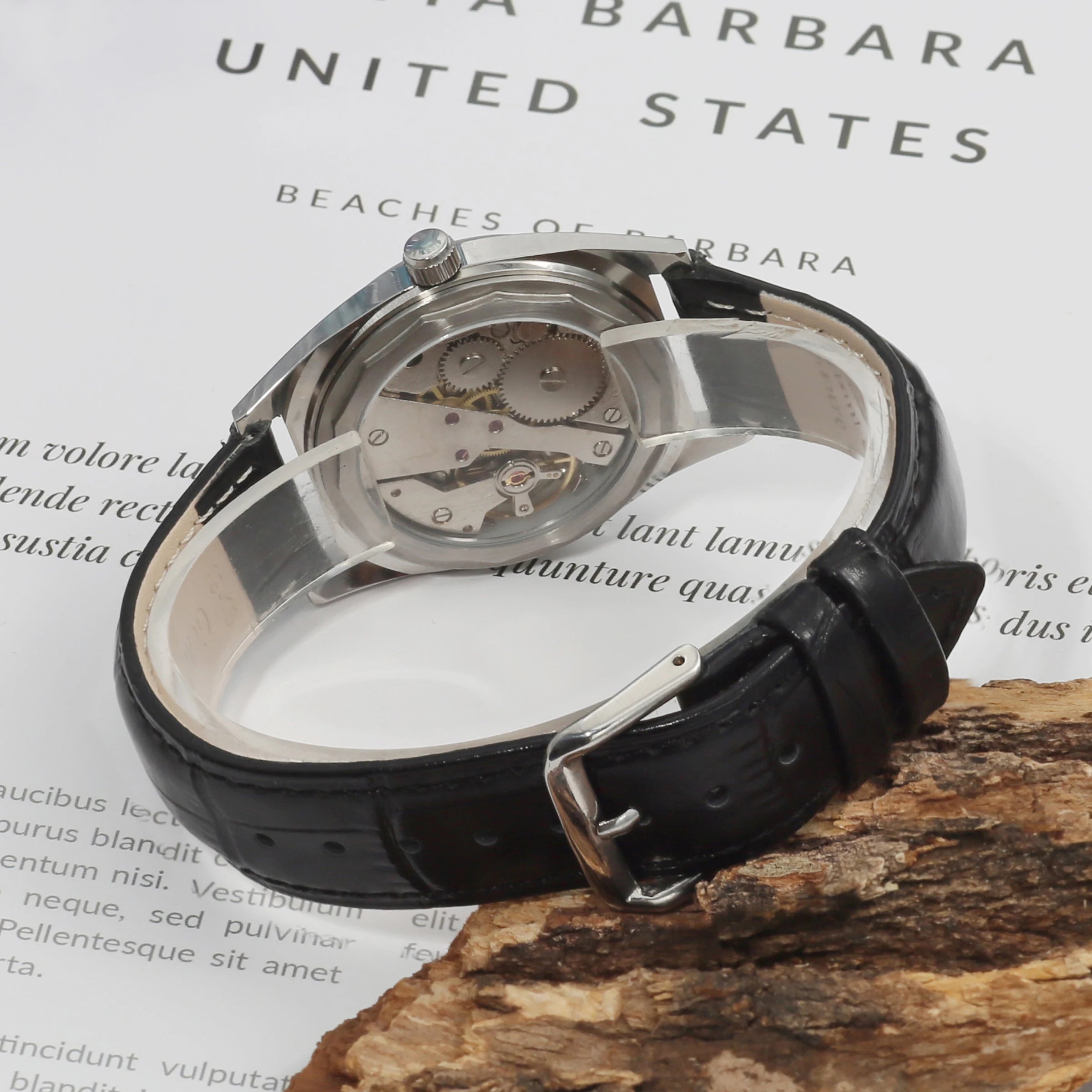 Shanghai 36MM Hand-Wind Mechanical Watch 7120 Waterproof Multi Shop24