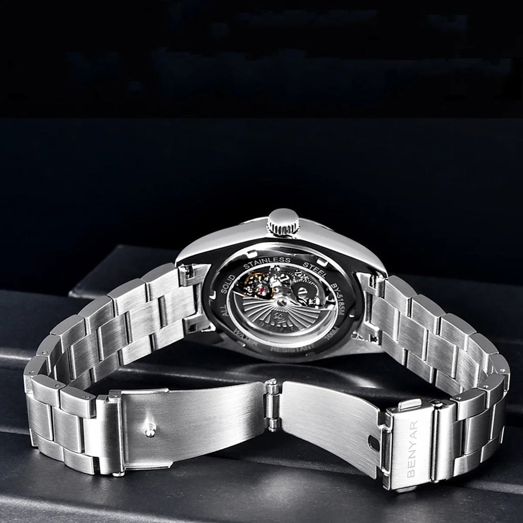 BENYAR New Luxury Automatic Watch 10Bar Waterproof Stainless Steel Men Multi Shop24