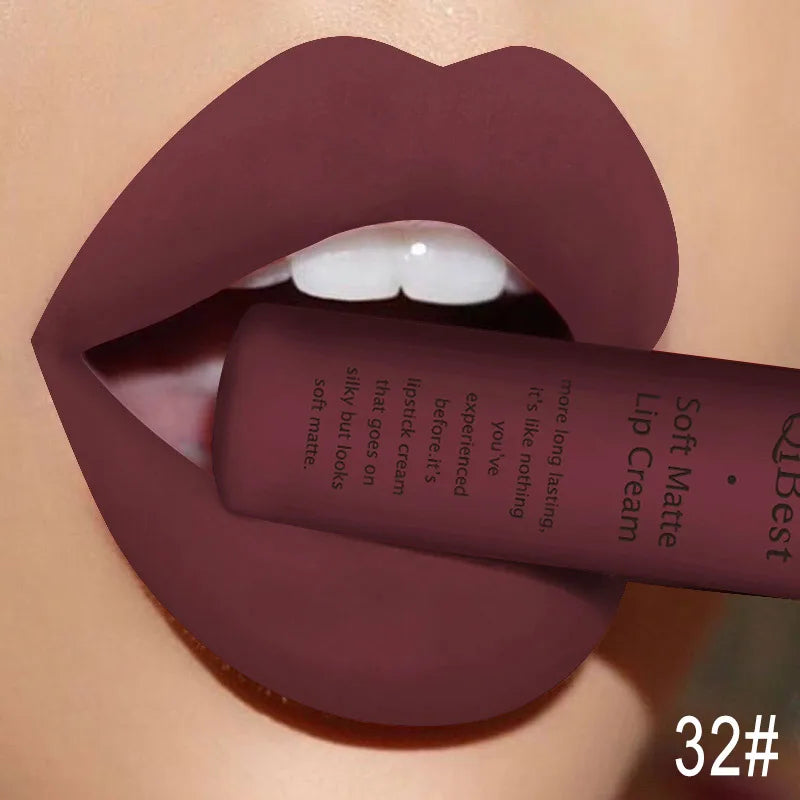 QIBEST Sexy Velvet Matte Lip Gloss Liquid Lipstick Makeup For Women - Multi Shop24